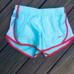 light blue NIKE shorts